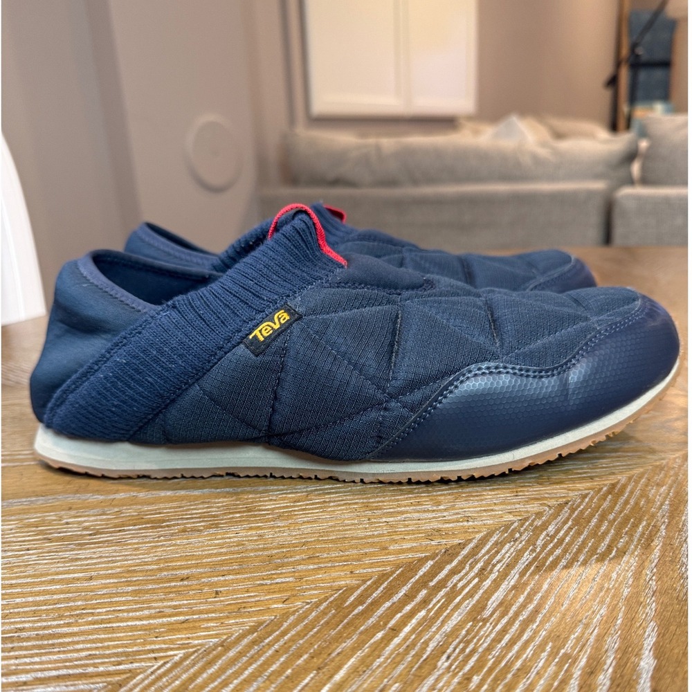 Teva ReEmber Moc Total Eclipse Navy Blue Quilted Slip On Shoes Mens 12 - Picture 4 of 10
